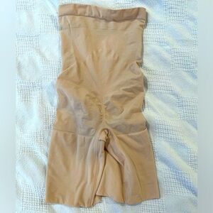 Spanx Higher Power Short High Waisted Shaper Shorts Soft‎ Nude Women's medium
